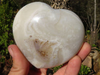 Polished Stunning Agate Hearts x 4 From Madagascar