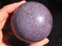 Polished Purple Lepidolite Spheres  x 2 From Zimbabwe