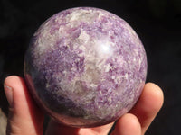 Polished Purple Lepidolite Spheres  x 2 From Zimbabwe