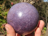 Polished Purple Lepidolite Spheres  x 2 From Zimbabwe