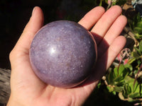 Polished Purple Lepidolite Spheres  x 2 From Zimbabwe