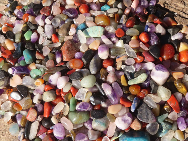 Polished Mini Craft Mixed Tumble Stones - Sold per 500 g - From Southern Africa