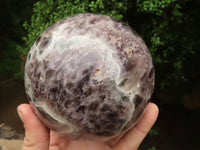 Polished Large Smokey Flower Amethyst Sphere  x 1 From Madagascar - TopRock