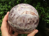 Polished Large Smokey Flower Amethyst Sphere  x 1 From Madagascar - TopRock