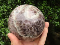 Polished Large Smokey Flower Amethyst Sphere  x 1 From Madagascar - TopRock