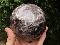 Polished Large Smokey Flower Amethyst Sphere  x 1 From Madagascar - TopRock