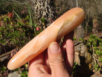 Polished Orange Twist Calcite Massage Wands x 6 From Maevantanana, Madagascar