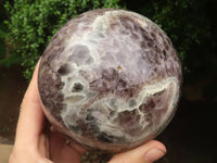 Polished Large Smokey Flower Amethyst Sphere  x 1 From Madagascar - TopRock