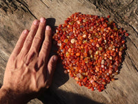 Polished Mini Craft Carnelian Tumble Stones - Sold per 500 g - From Botswana