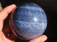 Polished Blue Lazulite Spheres  x 2 From Madagascar - Toprock Gemstones and Minerals 