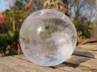 Polished  Clear Quartz Crystal Balls  x 6 From Madagascar