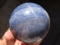 Polished Blue Lazulite Spheres  x 2 From Madagascar - Toprock Gemstones and Minerals 