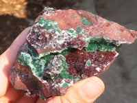 Natural Rare Ball Malachite On Drusy Quartz & Dolomite Specimens x 3 From Kambove, Congo