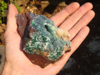 Natural Rare Ball Malachite On Drusy Quartz & Dolomite Specimens x 3 From Kambove, Congo