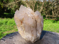 Natural Extra Large Arcadian Angolan Half Natural & Half Polished Crystal Multi Terminated Cluster x 1 From Angola - TopRock