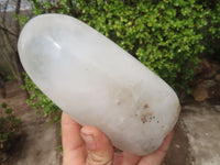 Polished Clear Quartz Standing Free Forms x 4 From Madagascar