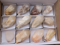 Natural Highly Selected Pineapple Candle Quartz Crystals  x 12 From Madagascar - Toprock Gemstones and Minerals 