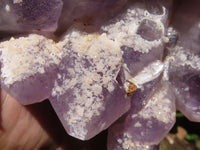 Natural Amethyst Cluster With Calcite Crystals  x 1 From Mumbwa, Zambia - TopRock