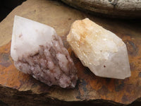 Natural Highly Selected Pineapple Candle Quartz Crystals  x 12 From Madagascar - Toprock Gemstones and Minerals 