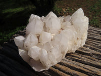 Natural Quartz Clusters With White Phantoms  x 3 From Madagascar - TopRock