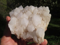 Natural Quartz Clusters With White Phantoms  x 3 From Madagascar - TopRock