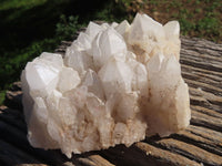 Natural Quartz Clusters With White Phantoms  x 3 From Madagascar - TopRock