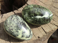 Polished Leopard stone Gallets  x 12 From Inyanga, Zimbabwe