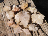 Natural Mixed Brandberg Quartz "Flower" Formations x 11 From Brandberg, Namibia