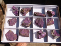 Natural Metallic Purpurite Cobbed Specimens  x 12 From Erongo, Namibia - Toprock Gemstones and Minerals 