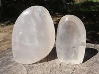 Polished Girasol Pearl Quartz Standing Free Forms  x 6 From Madagascar - TopRock