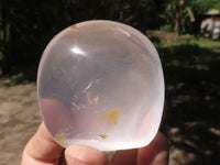 Polished Girasol Pearl Quartz Standing Free Forms  x 6 From Madagascar - TopRock