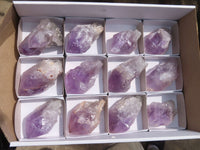 Natural Jacaranda Amethyst Crystals x 12 From Mumbwa, Zambia