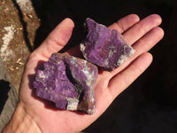 Natural Metallic Purpurite Cobbed Specimens  x 12 From Erongo, Namibia - Toprock Gemstones and Minerals 