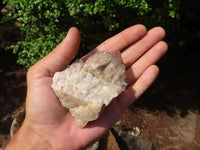 Natural Cascading White Phantom Quartz Clusters  x 6 From Luena, Congo - TopRock