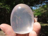 Polished Girasol Pearl Quartz Standing Free Forms  x 6 From Madagascar - TopRock