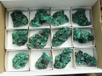 Natural Chatoyant Silky Malachite Specimens  x 6 From Kasompe, Congo - TopRock