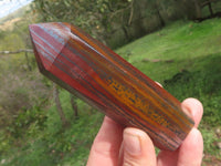 Polished Banded Iron / Muggle Stone Points / Prisms x 4 From Southern Africa - TopRock