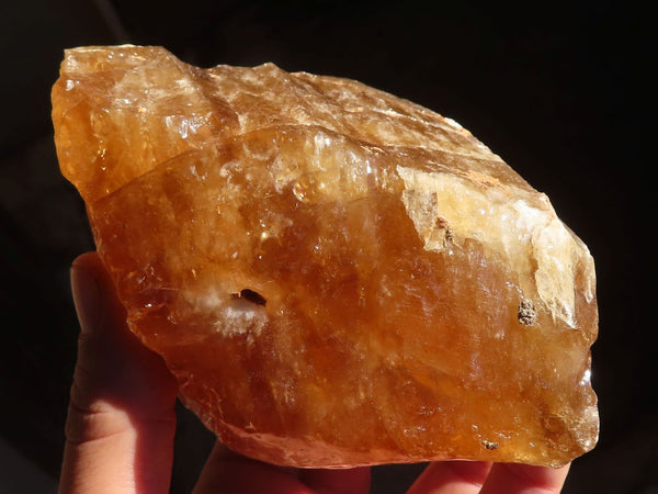 Natural Honey Aragonite Etched & Cobbed Pieces  x 3 From Namibia