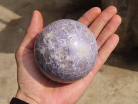 Polished Purple Lepidolite With Rubellite Spheres  x 2 From Madagascar