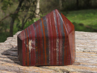 Polished Banded Iron / Muggle Stone Points / Prisms x 4 From Southern Africa - TopRock