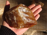 Natural Honey Aragonite Etched & Cobbed Pieces  x 3 From Namibia