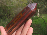 Polished Banded Iron / Muggle Stone Points / Prisms x 4 From Southern Africa - TopRock