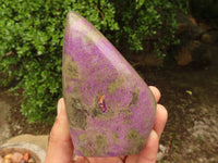 Polished Large Purple Stichtite & Serpentine Standing Free Forms  x 2 From Barberton, South Africa - Toprock Gemstones and Minerals 