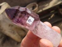 Natural Window Amethyst Crystals  x 12 From Chiredzi, Zimbabwe