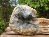 Natural Crystal Centred Pale Celestite Geodes  x 2 From Sakoany, Madagascar - Toprock Gemstones and Minerals 