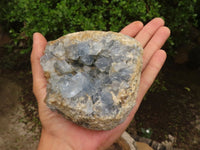 Natural Crystal Centred Pale Celestite Geodes  x 2 From Sakoany, Madagascar - Toprock Gemstones and Minerals 