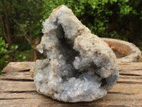 Natural Crystal Centred Pale Celestite Geodes  x 2 From Sakoany, Madagascar - Toprock Gemstones and Minerals 