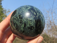 Polished Groovy Stromatolite / Kambamba Jasper Spheres  x 4 From Katsepy, Madagascar - TopRock