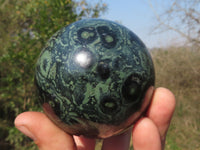 Polished Groovy Stromatolite / Kambamba Jasper Spheres  x 4 From Katsepy, Madagascar - TopRock