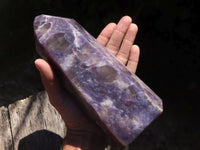 Polished Purple Lepidolite Point x 1 From Madagascar - TopRock